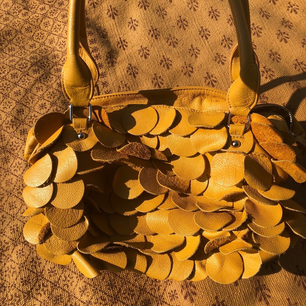Frosting by Mary Norton Leather Circle Hobo